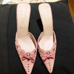 Vintage Pink Prada Heels